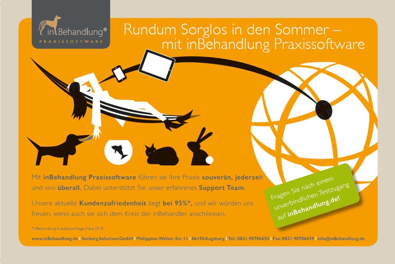 Rundum sorglos in den Sommer mit inBehandlung Tierarztsoftware