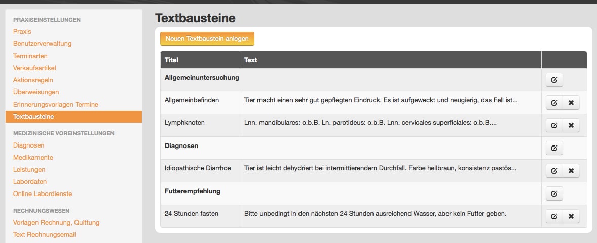 Benutzerfreundlichkeit inBehandlung Tierarztsoftware